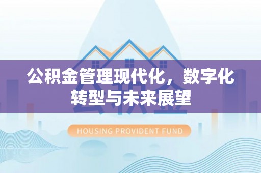翁牛特旗公积金管理现代化，数字化转型与未来展望