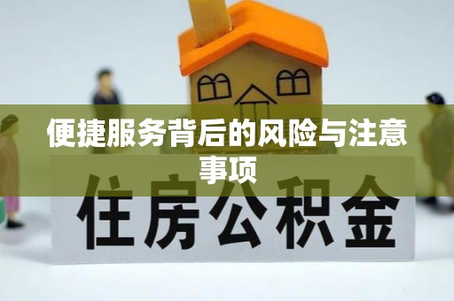 翁牛特旗便捷服务背后的风险与注意事项
